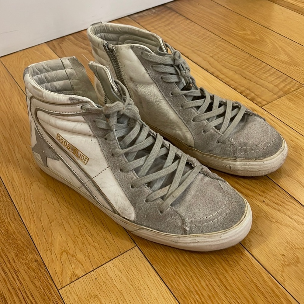 Golden goose slide high tops in size EU 43